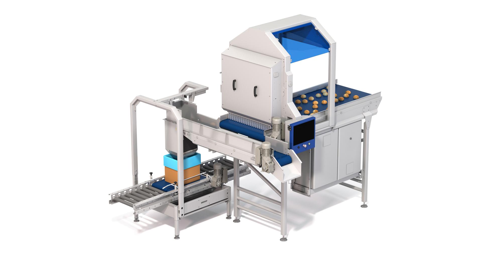 Origo with bulk filling station for small bread producs