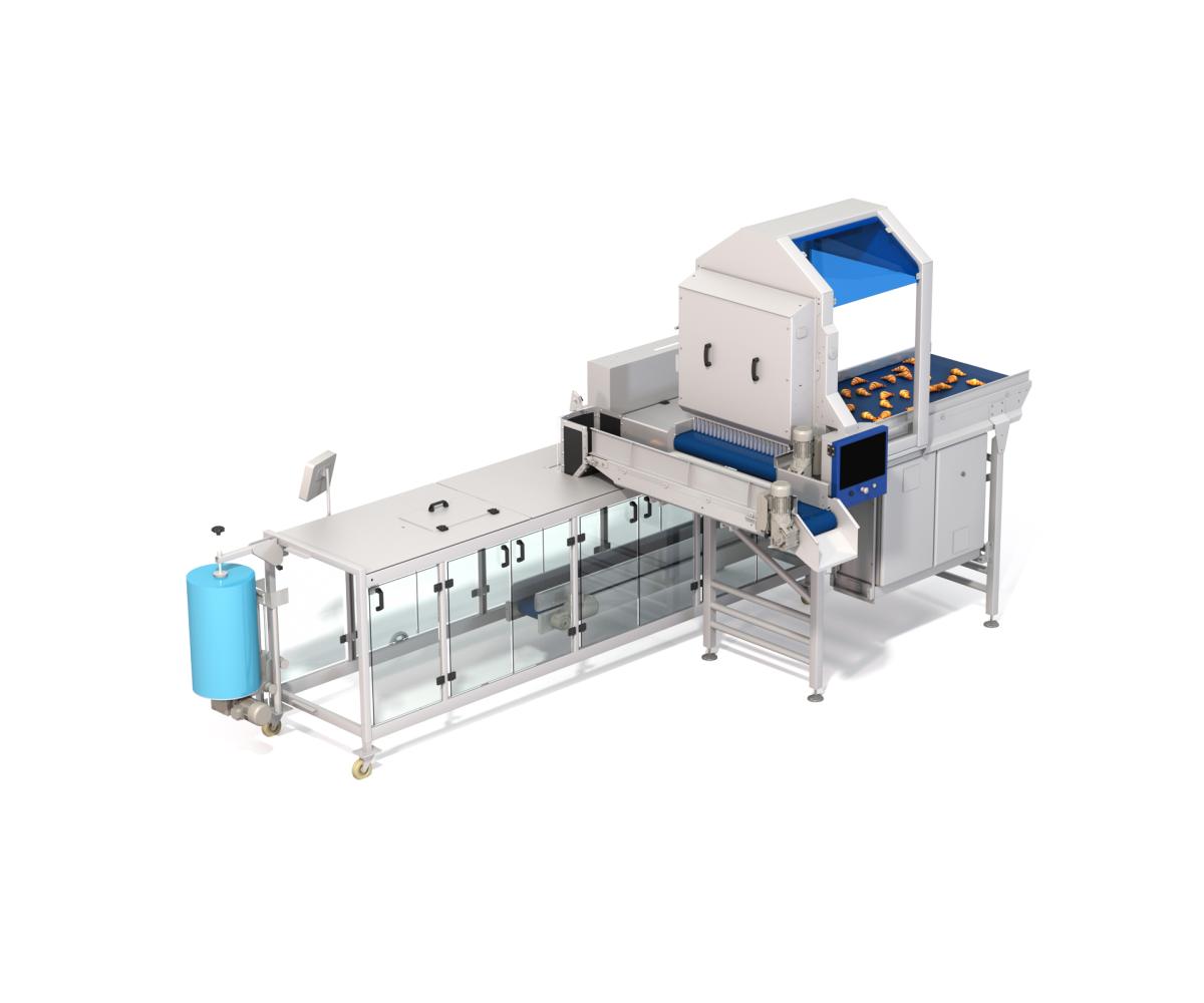 Origo bakery packaging line with horizontal form fill seal machine