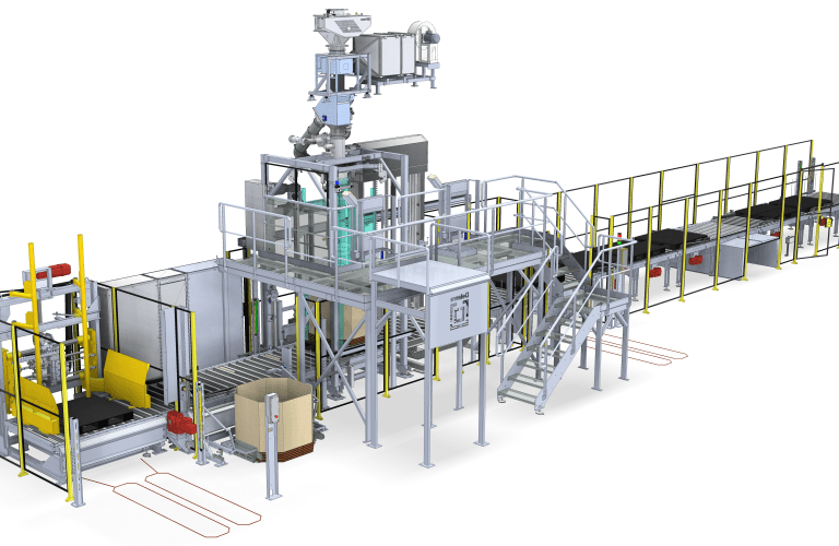 Image semi-automatic FIBC and octabin filling line