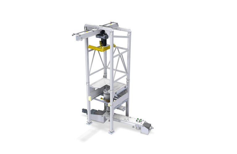 Image FIBC unloading station bulk packaging