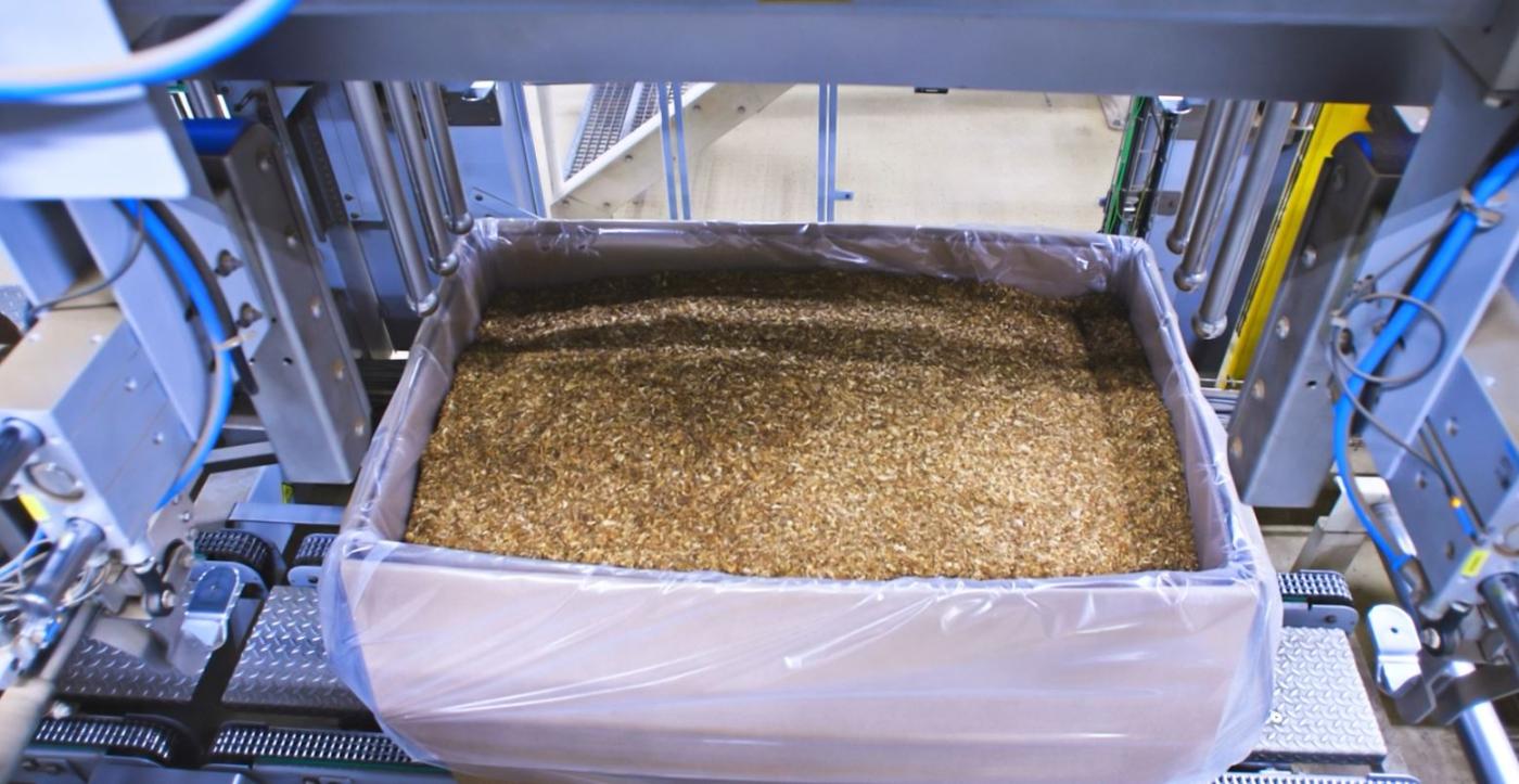 Baginserter from Pattyn for JTI Tobacco products
