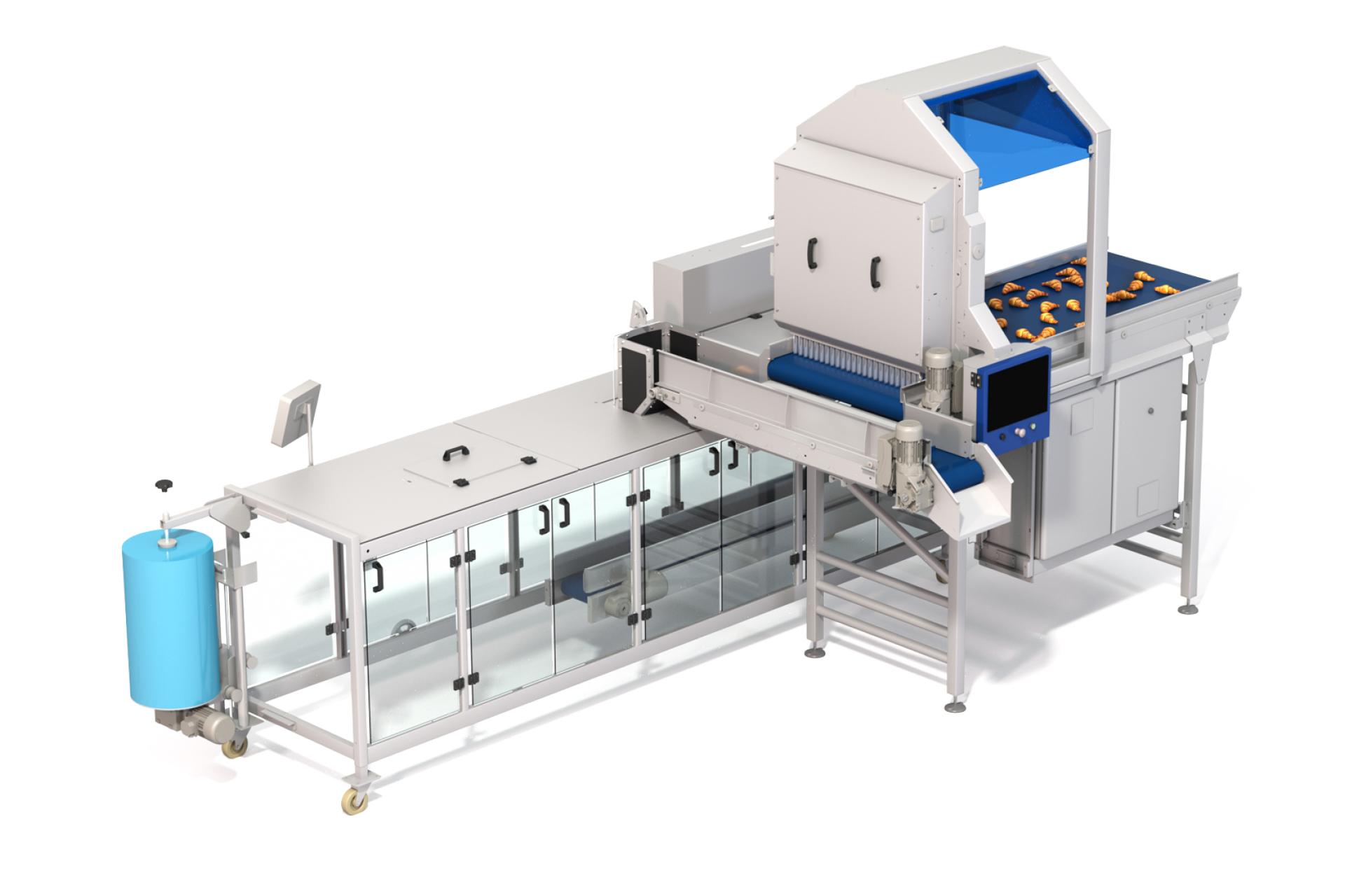 Origo bakery packaging line with horizontal form fill seal machine