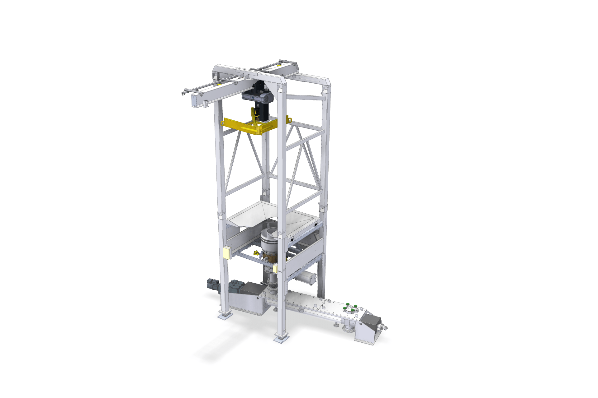 Image FIBC unloading station bulk packaging