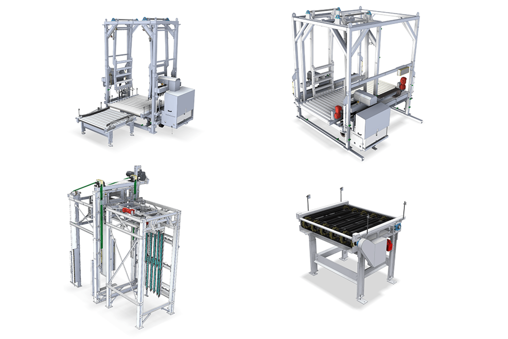 Image compilation FIBC handling and disinfection lines bulk packaging